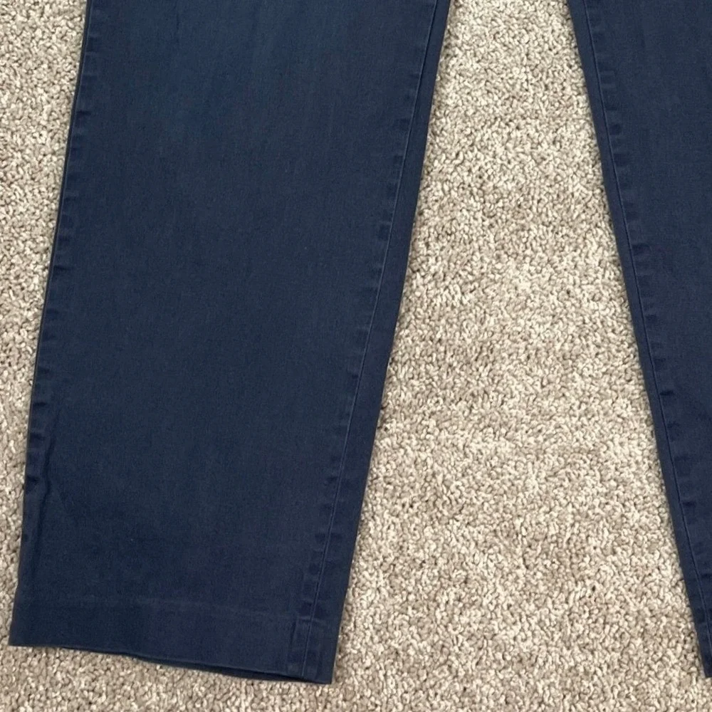 1946 Ballin Stretch Non-Iron Pants Mens 44x32 Navy Blue Chino Flat Front EUC - Picture 3 of 15